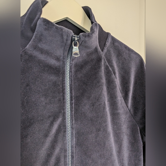 Banana Republic Men's Navy Velour Track Jacket - Size Small - Picture 2 of 10